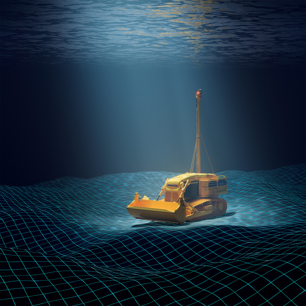 An underwater construction robot developed by Komatsu and Asunaro Aoki Construction will be able to work in hazardous waters and deep sea environments